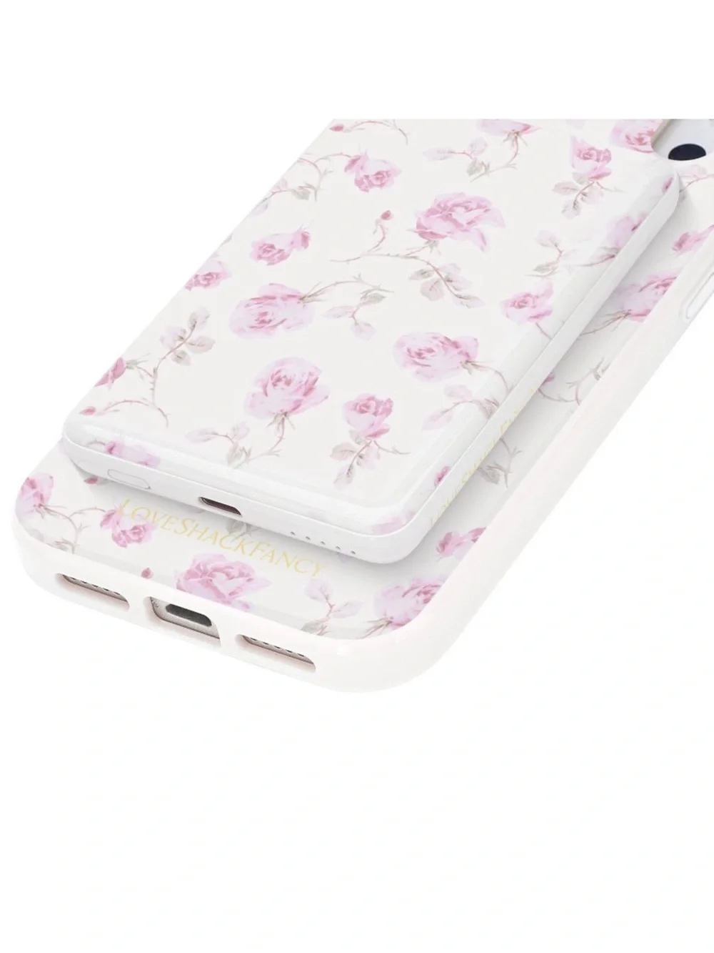 🎀LoveShackFancy&Target~Case-Mate Ribbon Rosa Flora 5000mAh Magnetic Battery